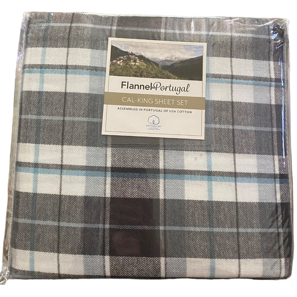 Flannel From Portugal CalKing Bed Sheet Set
